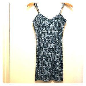 Mini Blue & White Free People Dress. Great cond!